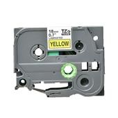 Compatible Black Brother TZe641 P-Touch Label Tape - 3/4 x 26.2 ft (18mm x 8m) Black on Yellow