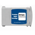 Compatible Cyan HP 80 High Yield Ink Cartridge (Replaces HP C4846A) (350ml)