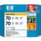 HP 70 (CB351A) Original Light Cyan Ink Cartridge (Twin Pack)