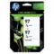 HP 97 Twinpack Tri-Color Original Inkjet Print Cartridge with Vivera Inks (C9349FN)