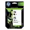 HP 74/75 (CC659FN) Original Black And Tri-Color Combo Pack