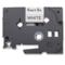 Compatible Black Brother TZe-211 P-Touch Label Tape - 1/4in x 26ft (6mm x 8m) Black on White