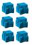 Compatible Cyan Xerox 108R00950 Solid Ink Cartridge - Pack of 6