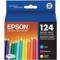 Epson 124 (T124520) - Cyan Magenta Yellow Original Moderate Capacity Ink Cartridges - 3 Pack