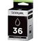 Lexmark No. 36 (18C2130) Black Original Ink Cartridge
