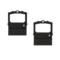 Oki 52106001 Purple Compatible Fabric Printer Ribbon - 2 Pack