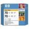 HP 70 (CB342A) Original Light Gray Ink Cartridge (Twin Pack)