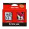Lexmark No.28-29 (18C1590) Original Black and Tri- Color Ink Cartridges Twin-Pack