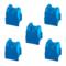 Xerox 016204500 Compatible 5 Cyan Ink Cartridges MS