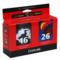 Lexmark Twin Pack No. 16 and No. 26 (10N0202) Black and Color Original Print Cartridges