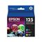 Epson 125 (T125520) Cyan Magenta Yellow Original Standard Capacity Ink Cartridges - 3 Pack