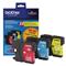Brother LC65 Original Color Cartridge Triple Pack( Cyan  Magenta  Yellow)