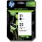 HP 21-22 Black and Tri-Color Original Combo-pack Ink Cartridges