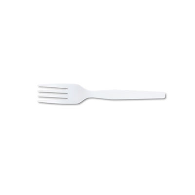 Dixie Plastic Cutlery  Heavy Mediumweight Fork  100 Pieces/Box