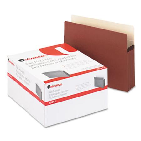 3 1/2 Inch Expansion File Pockets  Straight Tab  Letter  Redrope/Manila  25/Pack