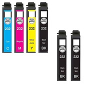 Compatible Multipack Epson 232 Full Set + 2 EXTRA Black Ink