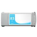 Compatible Cyan HP 83 High Yield Pigment Ink Cartridge (Replaces HP C4941A) (680ml)
