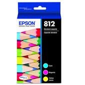 Epson T812 (T812520) Color Original Standard Yield Ink Cartridge Multipack - 3 Pack