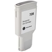 Compatible Matte Black HP 728 High Yield Ink Cartridge (Replaces HP F9J68A)