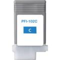 Compatible Cyan Canon PFI-102C Ink Cartridge (Replaces Canon 0896B001AA)