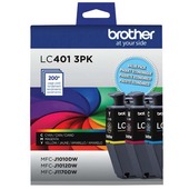 Brother LC4013PKS Color Original High Yield Ink Cartridge Multipack- 3 Pack