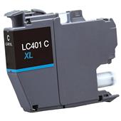 Compatible Cyan Brother LC401XLC High Yield Ink Cartridge