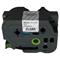 Compatible Black Brother TZe-161 P-Touch Label Tape - 1.5 in x 26 ft (24mm x 8m) Black on Clear