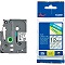 Brother TZeS131 Original P-Touch Label Tape - 1/2 x 26.2 ft (12mm x 8 m) Black on Clear