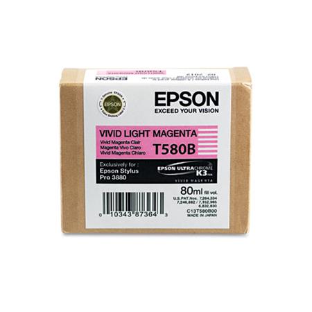 Epson T580b (T580b00) Original Vivid Light Magenta Ink Cartridge